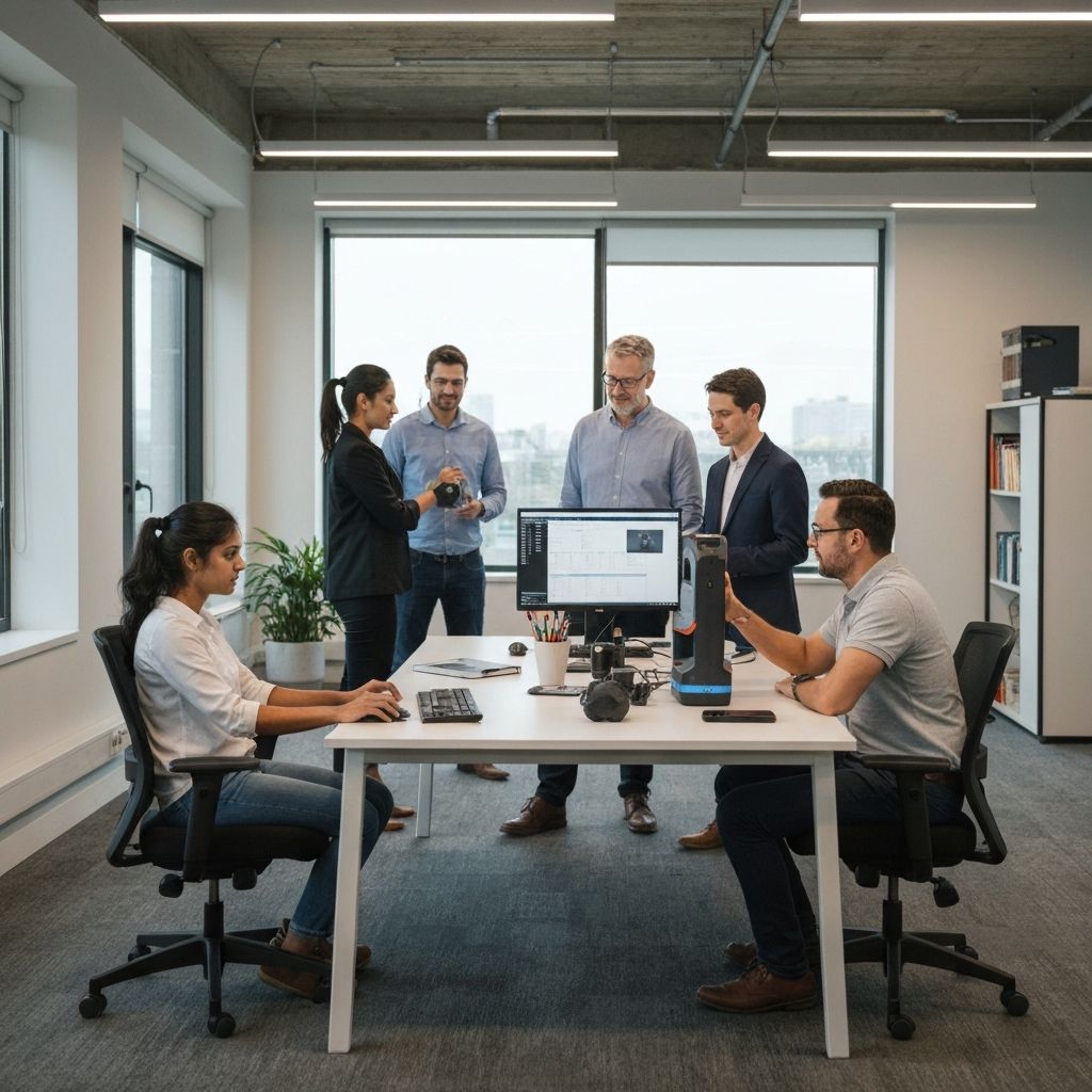 VDR3D office and team working on 3D scanning technology